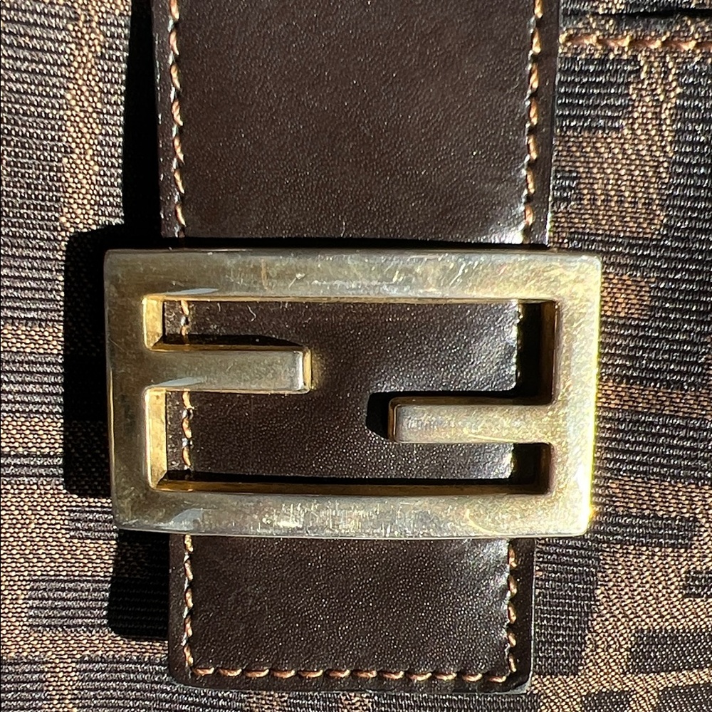 Vintage Fendi Tobacco Zucca Monogram Shoulder/Hobo Bag - Picture 3 of 10